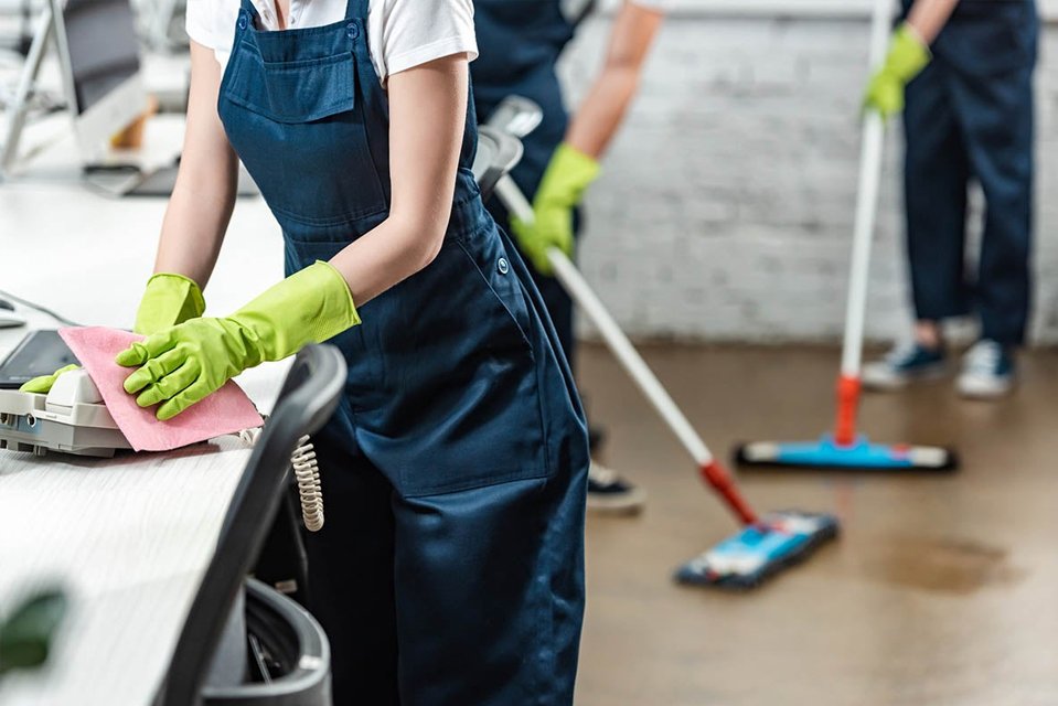 Cleaning in process